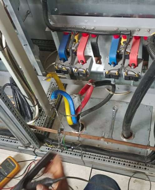 Insulation resistance test on glanded cables