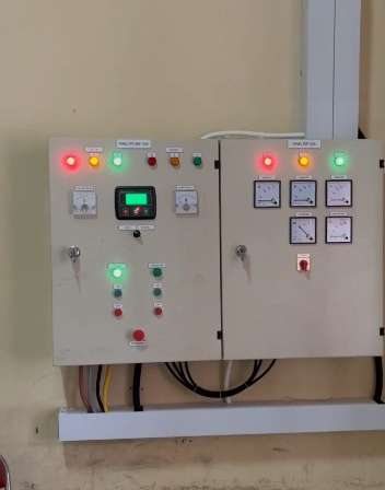 Wall-mounted voltage monitoring and distribution panel